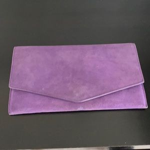 Cole Haan suede clutch